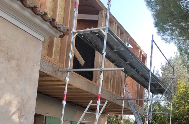 Surélévation de maison à ossature bois à Villefranche-sur-Mer