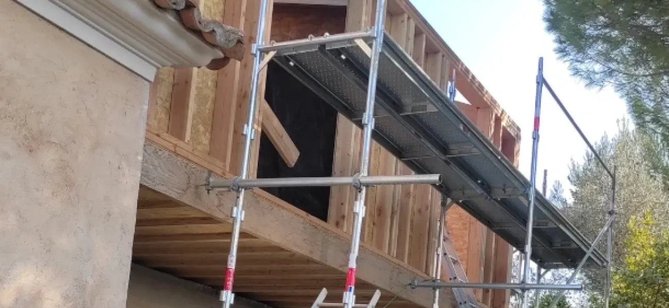 Surélévation de maison à ossature bois à Villefranche-sur-Mer